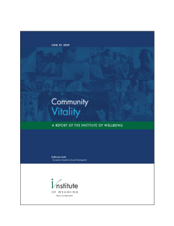 Community Vitality