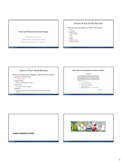 Presentation Handouts - Montana State University Extension