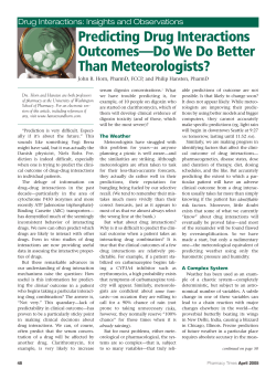 Predicting Drug Interactions Outcomes&mdash;Do We Do Better Than