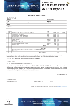 Admission 2017 - Verona Mineral Show