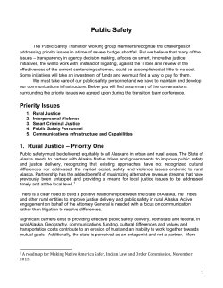 Public Safety - Alaska Judicial Council