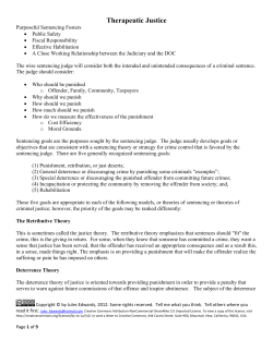 Therapeutic Justice - Louisiana Judicial College