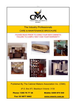 Care and Maintenance - Great Southern Kitchens