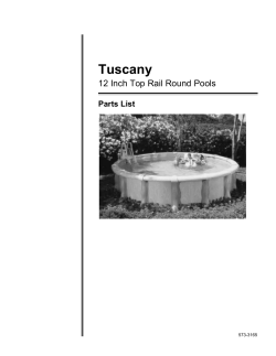 Tuscany Round Pools Parts List