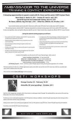 AMBASSADOR TO THE UNIVERSE