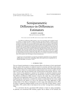 Semiparametric Difference-in-Differences Estimators