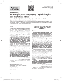 Food consumption patterns during pregnancy