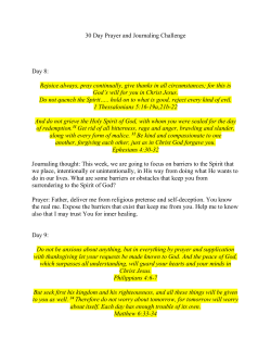 DAY 8-14 - Croswell Wesleyan Church