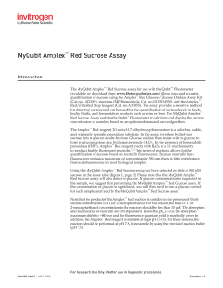 MyQubit Amplex&trade; Red Sucrose Assay