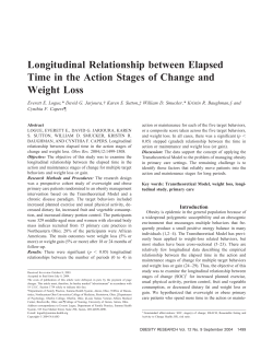 Longitudinal Relationship between Elapsed Time in the Action