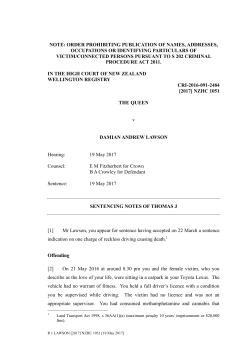 R v Lawson - Courts of New Zealand