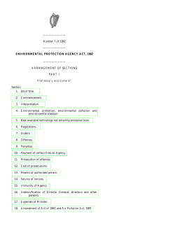 ENVIRONMENTAL PROTECTION AGENCY ACT, 1992