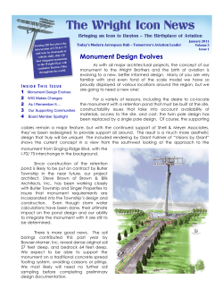 Monument Design Evolves