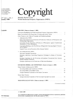 p5th year &mdash; No. 1 January 1989 Monthly Review of the