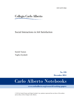 Social Interactions in Job Satisfaction