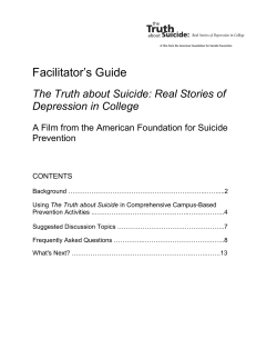 College video facilitators guide