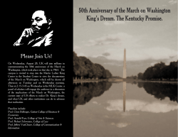 50th Anniversary of the March on Washington King`s Dream. The