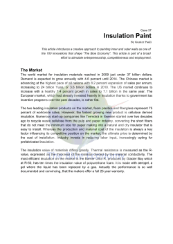Insulation Paint - The Blue Economy