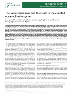 The Indonesian seas and their role in the coupled ocean&ndash;climate