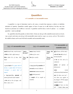 Quantifiers - GEOCITIES.ws