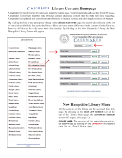Casemaker User Guide - New Hampshire Bar Association