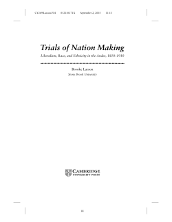 Trials of Nation Making