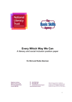 Every Which Way We Can - National Literacy Trust