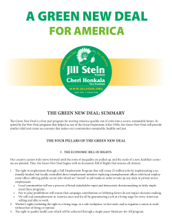a green new deal - Green Party of Florida