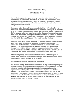 Library Policies - Cedar Falls Public Library