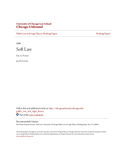 Soft Law - Chicago Unbound