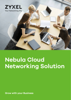 Nebula Cloud Networking Solution