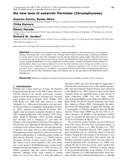 Six new taxa of subarctic Parmales (Chrysophyceae)