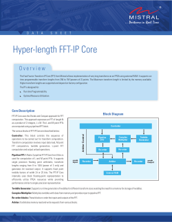 Fast Fourier Transform IP Core designed and