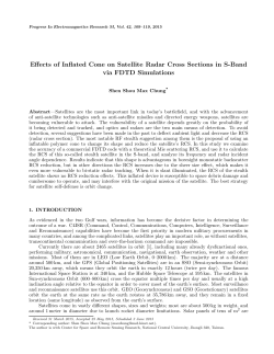 Effects of Inflated Cone on Satellite Radar Cross Sections in S