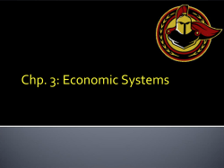 Chp. 3: Economic Systems