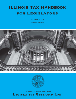 Illinois Tax Handbook for Legislators