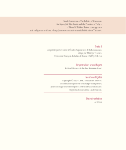 Theta X Responsables scientifiques Mentions l&eacute;gales Date de