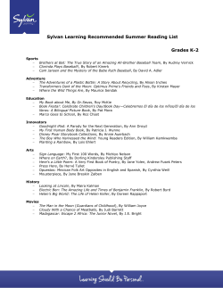 Summer Reading List