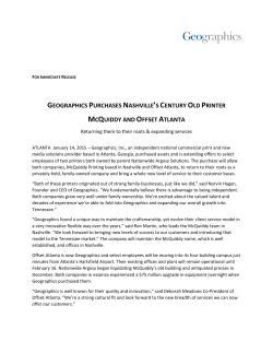 OR IMMEDIATE RELEASE