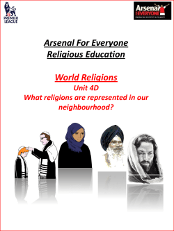 Arsenal For Everyone Religious Education World