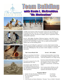 Team Building Flier - The Crescent Beach Club