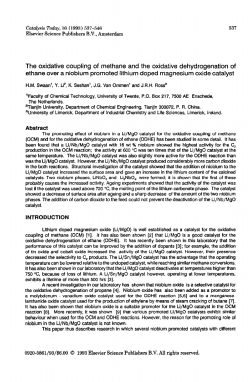 The oxidative coupling of methane and the oxidative