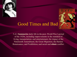 Post WWI_roaringtwenties
