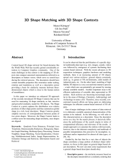 3D Shape Matching with 3D Shape Contexts