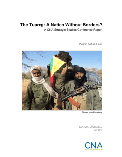 The Tuareg: A Nation Without Borders? A CNA Strategic Studies