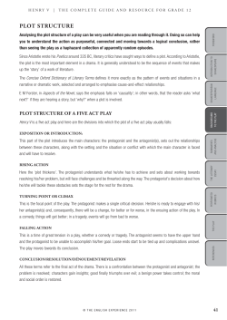 Plot structure - The English Experience