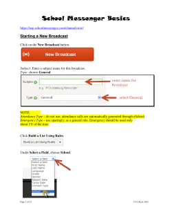 School Messenger Basics