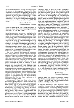 Sanjay Subrahmanyam. The Career and Legend of Vasco da Gama