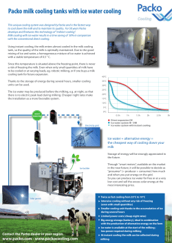 Packo milk cooling tanks with ice water cooling