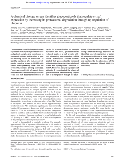 A chemical biology screen identifies glucocorticoids